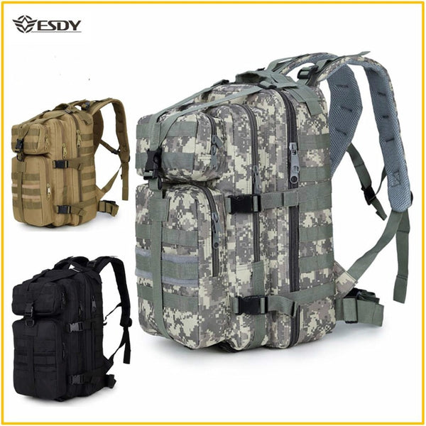 Military Tactical Backpack Assault Molle Pack  Waterproof Sling  Army Rucksack Bag for Outdoor Hiking Camping Hunting